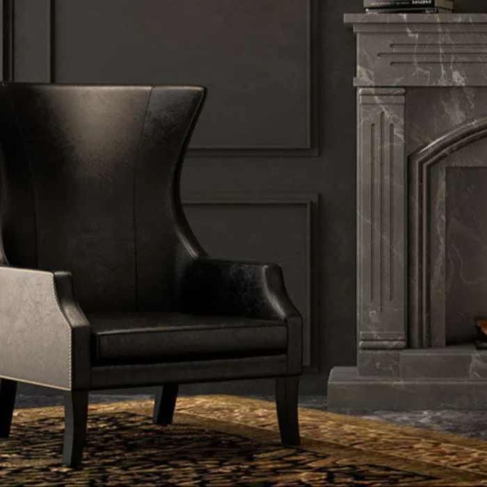 Omni Wing Sofa Chair (Black)