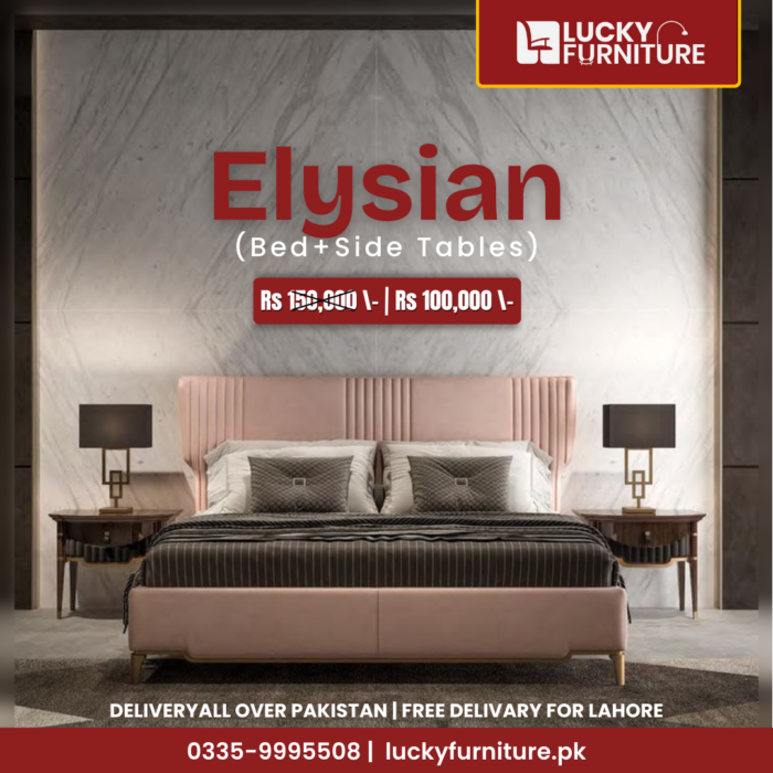 Elysian Bed + Side Tables