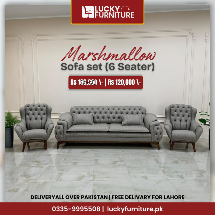 Marshmallow 6-Seater Sofa Set