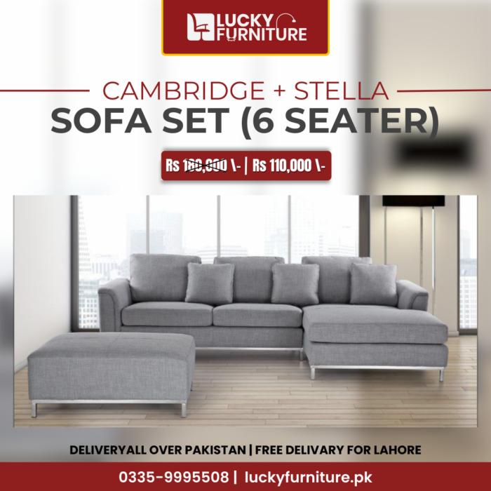 Cambridge + Stella 6-Seater Sofa Set