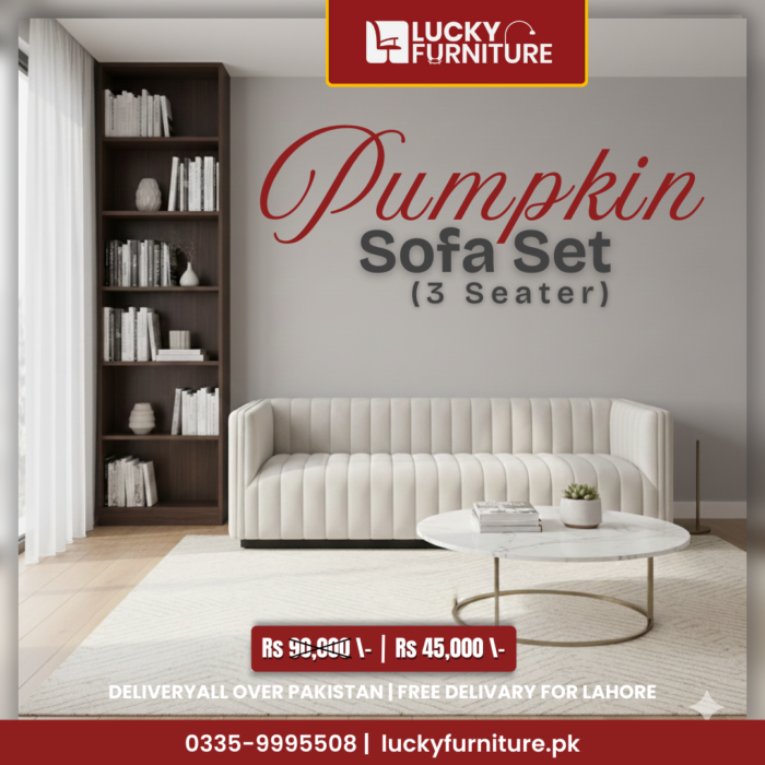 PUMPKIN 3-Seater Sofa Set